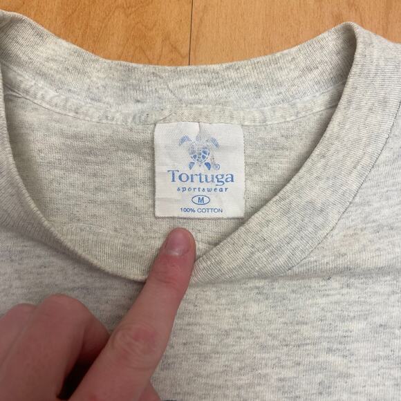 Vintage Dolphin Cruise Ocean Breeze Medium Solid Gray Short Sleeve T-Shirt - Picture 6 of 10